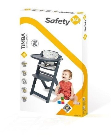 Safety 1st Timba Krzesełko do Karmienia + Wkładka Warm Grey 